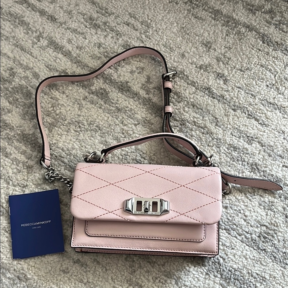 Rebecca Minkoff Pink Quilted Chain Strap Bag